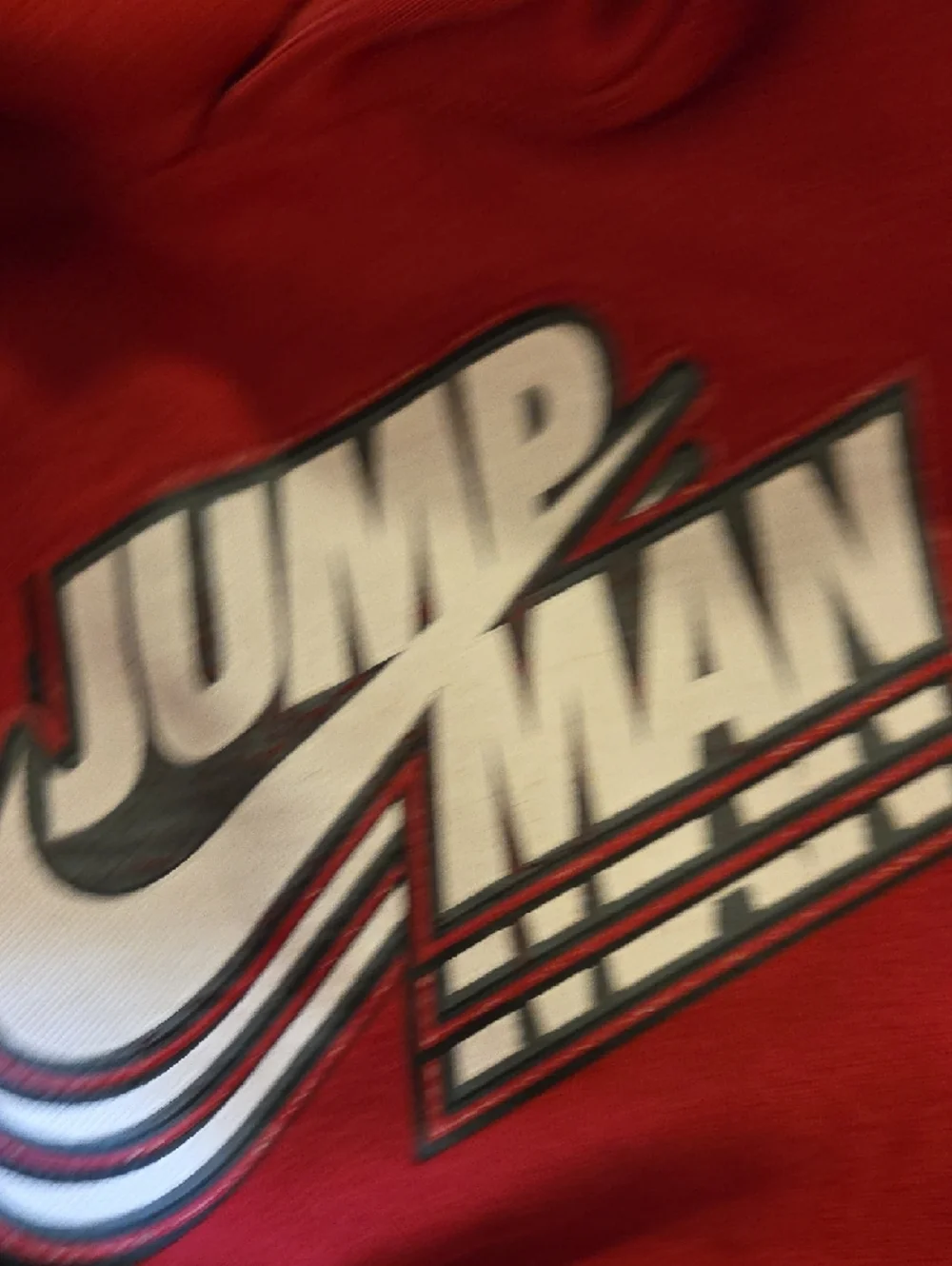 Jordan Red Pullover Hoodie with Embroidered Jumpman - Picture 5 of 6